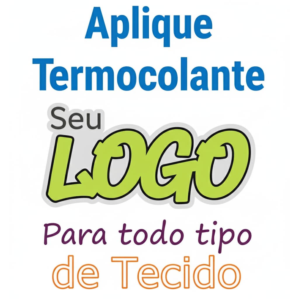 5 Aplique Termocolante para roupas 8 cm