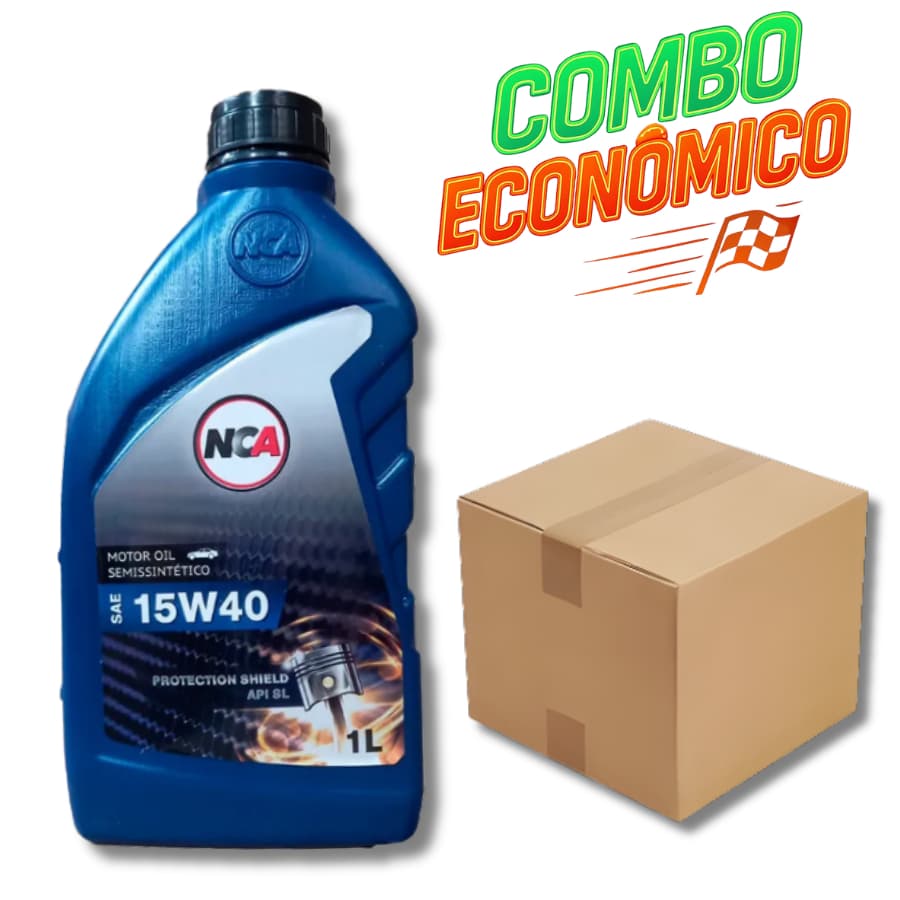 KIT 8 LITROS OLEO 15W40 API SL 1L