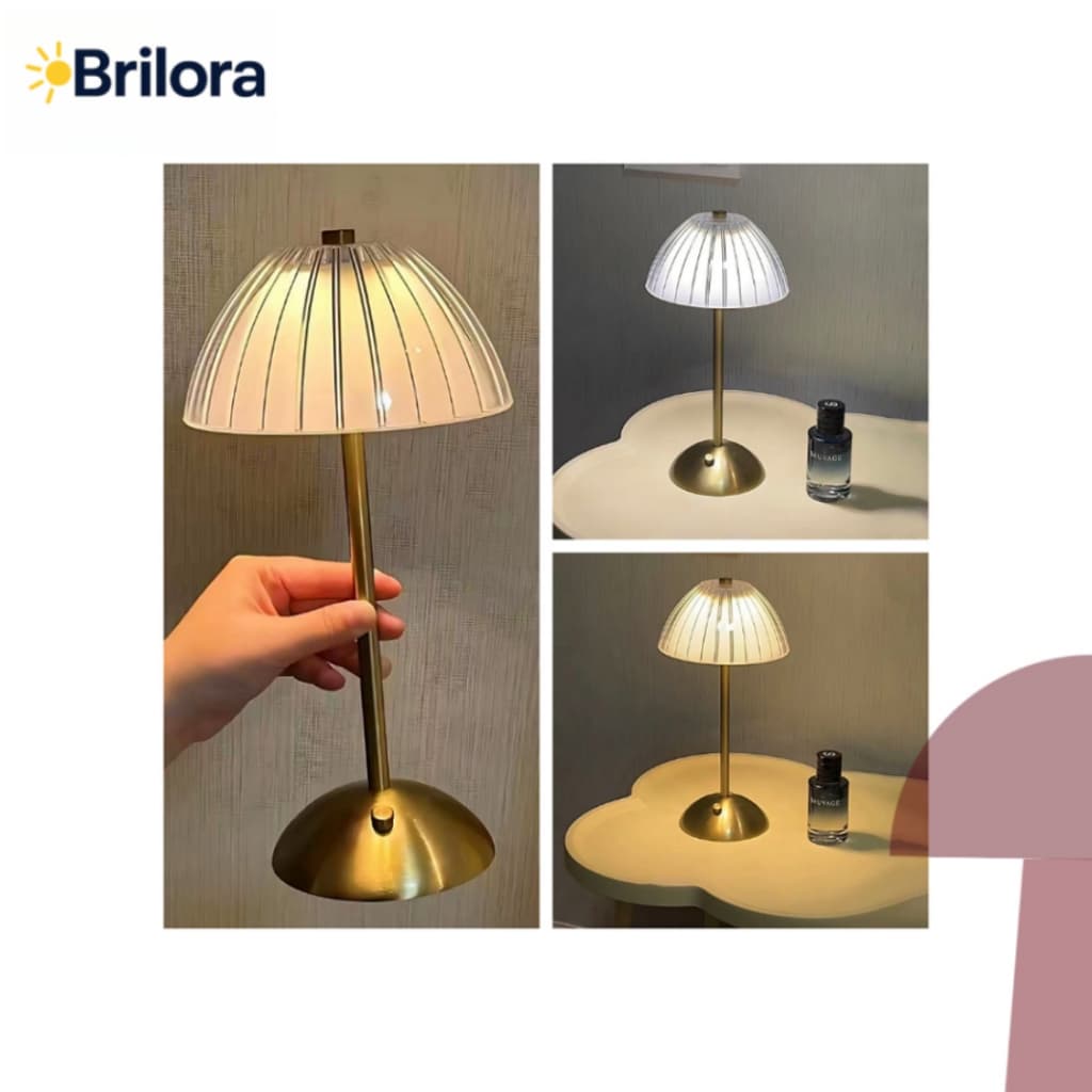 Abajur de Mesa Moderno Retrô LED 3 em 1 USB Luminária Decorativa para Quarto Sala e Escritório