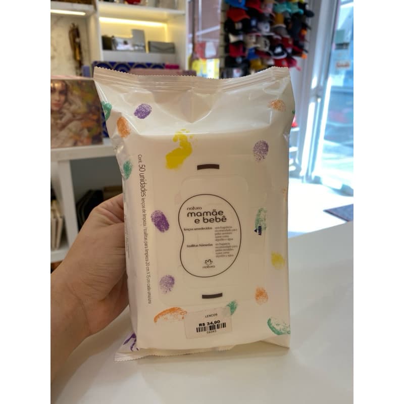 lenços umedecidos mamãe e bebê