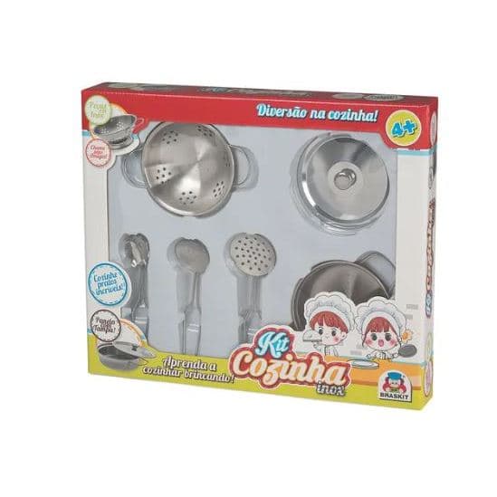 Kit Cozinha Inox Escorredor 890-2 - Braskit