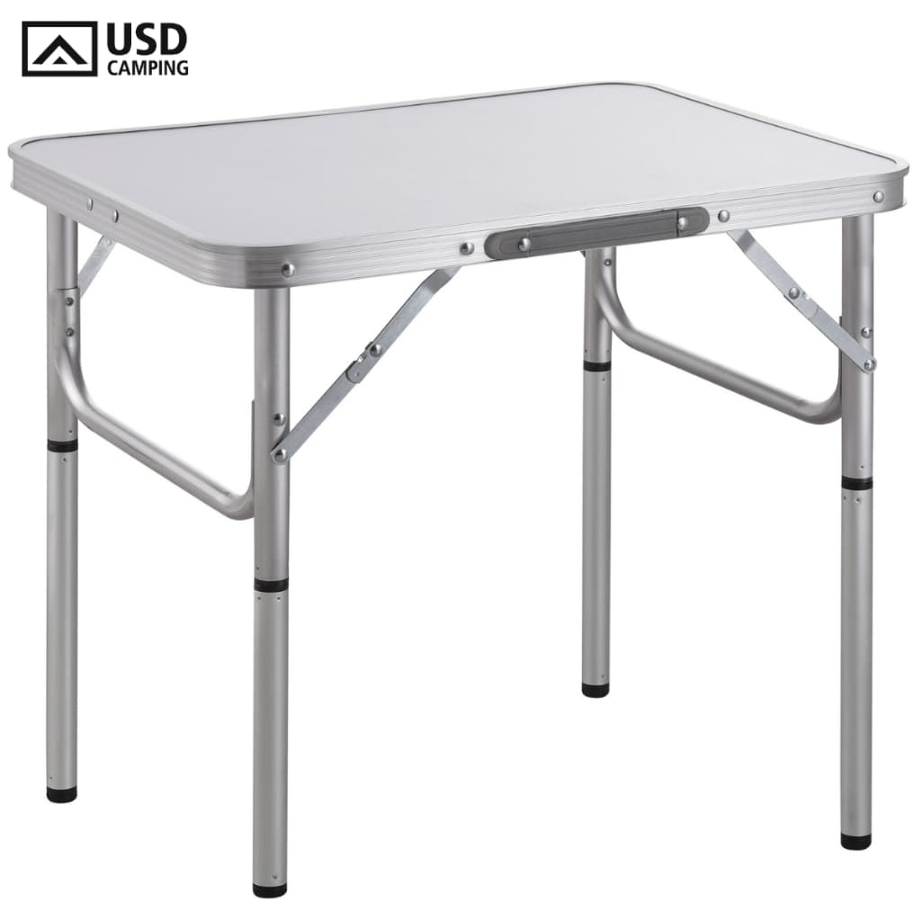 Mesa Dobrável Vira Maleta Camping Pesca Praia 90cm X 60cm Retangular USD