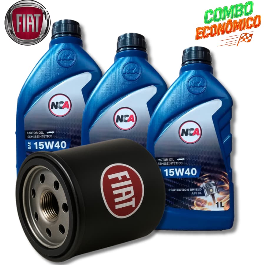 KIT TROCA DE ÓLEO 15W40 SL + FILTRO ( FIAT FIRE )