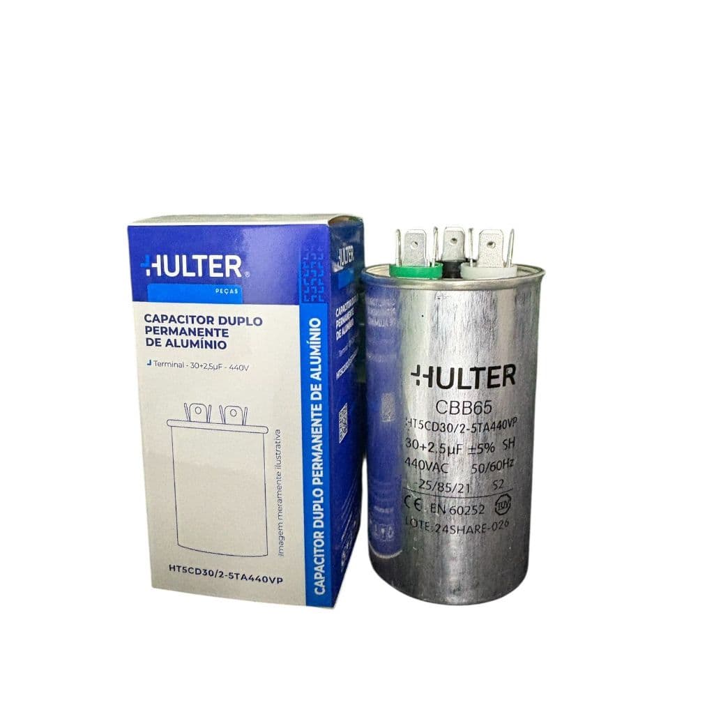 Capacitor Duplo 30+2,5Uf 440v