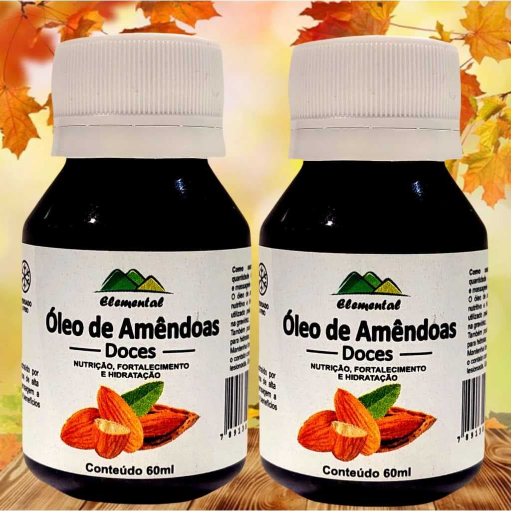 02 Óleo Capilar Hidratante de Amêndoas Doce 60ml