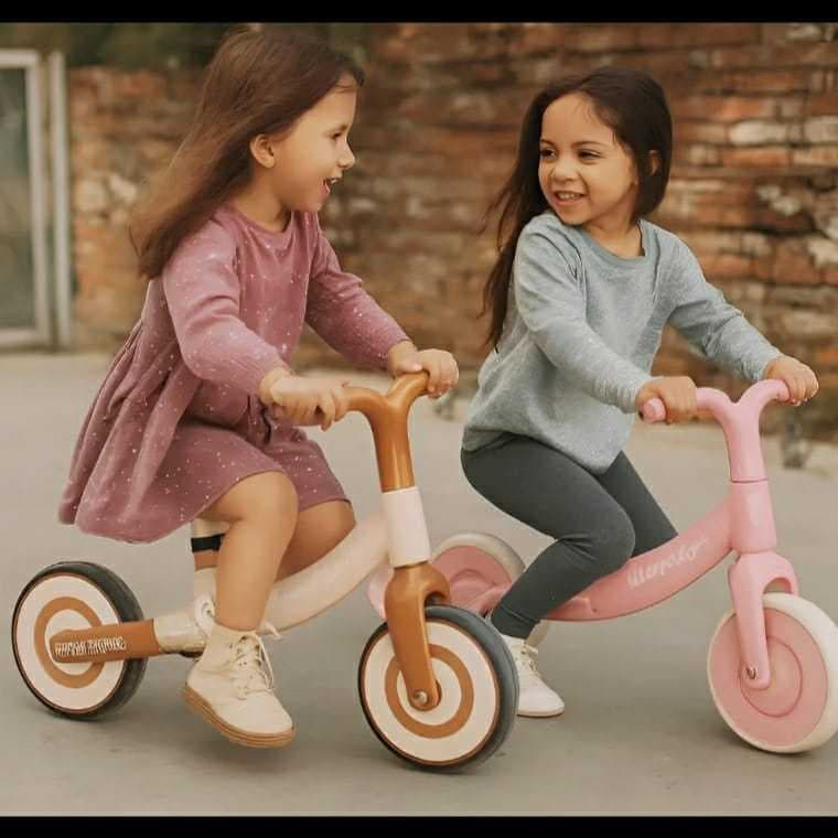 Bicicleta Equilibrio Infantil Sem Pedal Marrom Educativa Segura Desenvolvimento Motor
