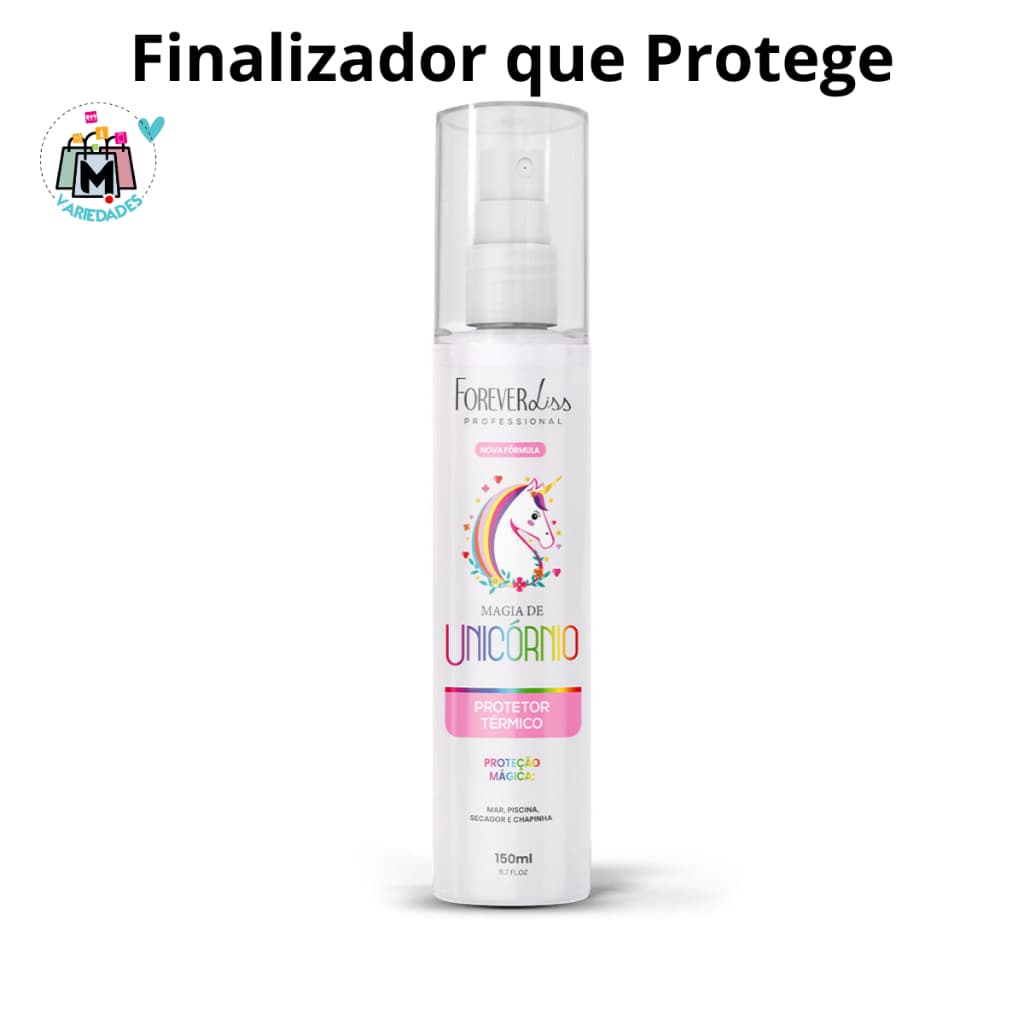 Protetor Térmico Forever Liss Magia do Unicórnio Finalizador com Proteção Brilho e Maciez