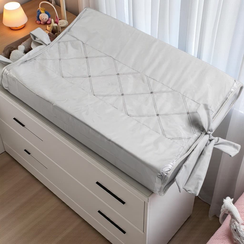 Trocador Cinza Anatômico para Cômoda Impermeável Bebê