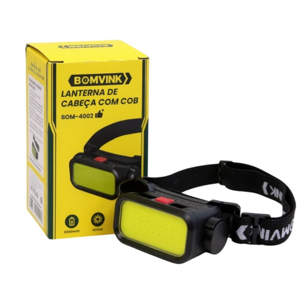 Lanterna Recarregável Cabeça Iluminação 3 Modos Led Multiuso Camping Pesca Oficina Caça Ciclismo
