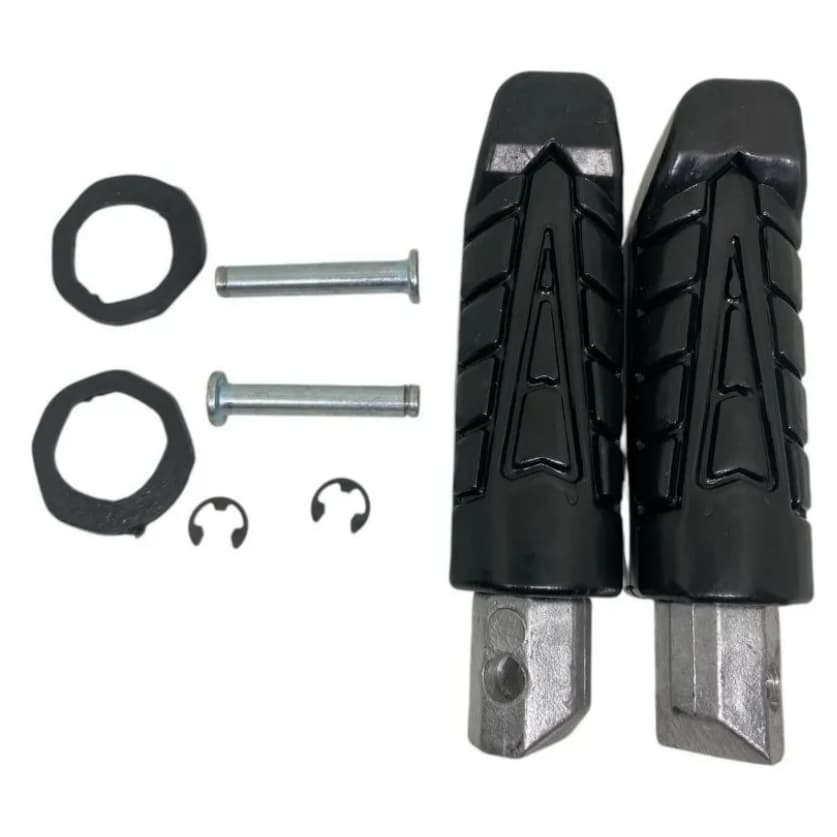 Par de Pedaleiras Traseiras da Moto TITAN/FAN/START 160 / CB 250F TWISTER 2016 até 2022