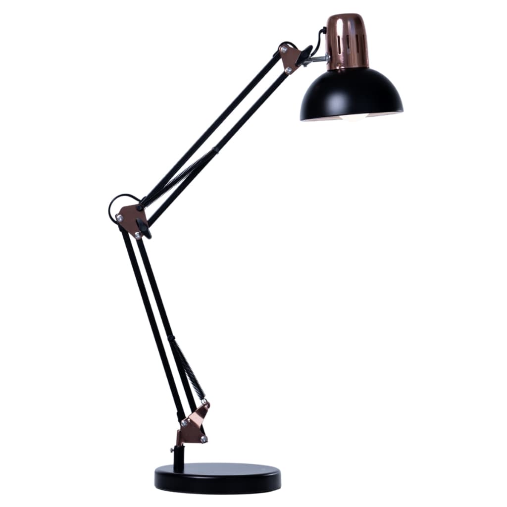 Luminária de Mesa Articulada Premium de Metal Grande com Base e Garra Abajur de Tomada Quarto Sala