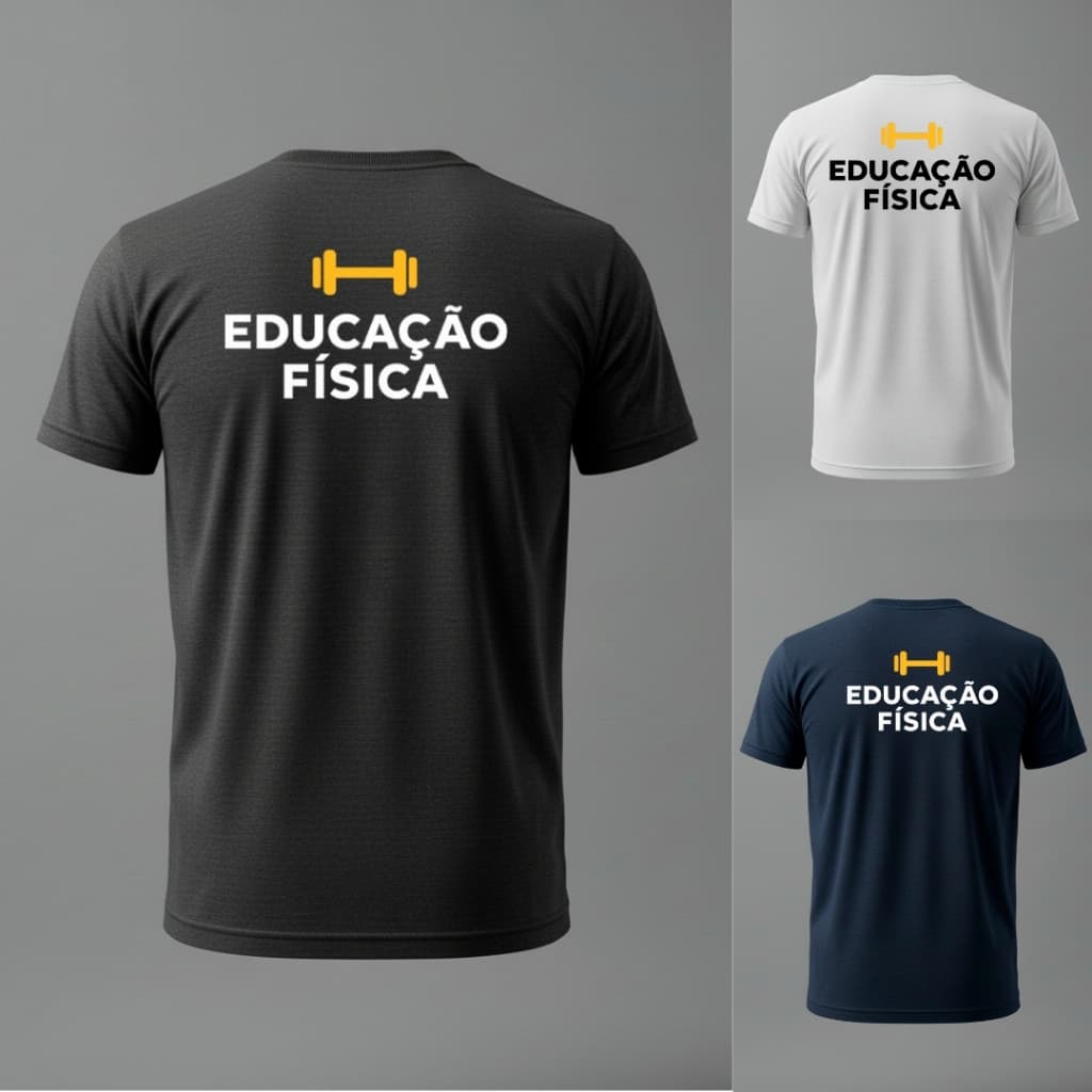 Camiseta Básica 100% Algodão Faculdade Educação Física