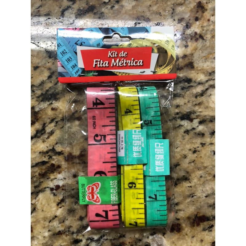 kit com 3 fitas métrica / fita métrica