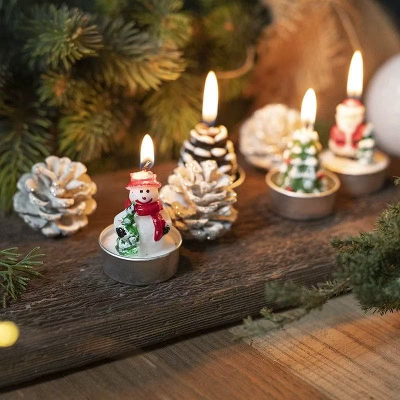 KIT COM 2 VELAS DE 3D DE NATAL