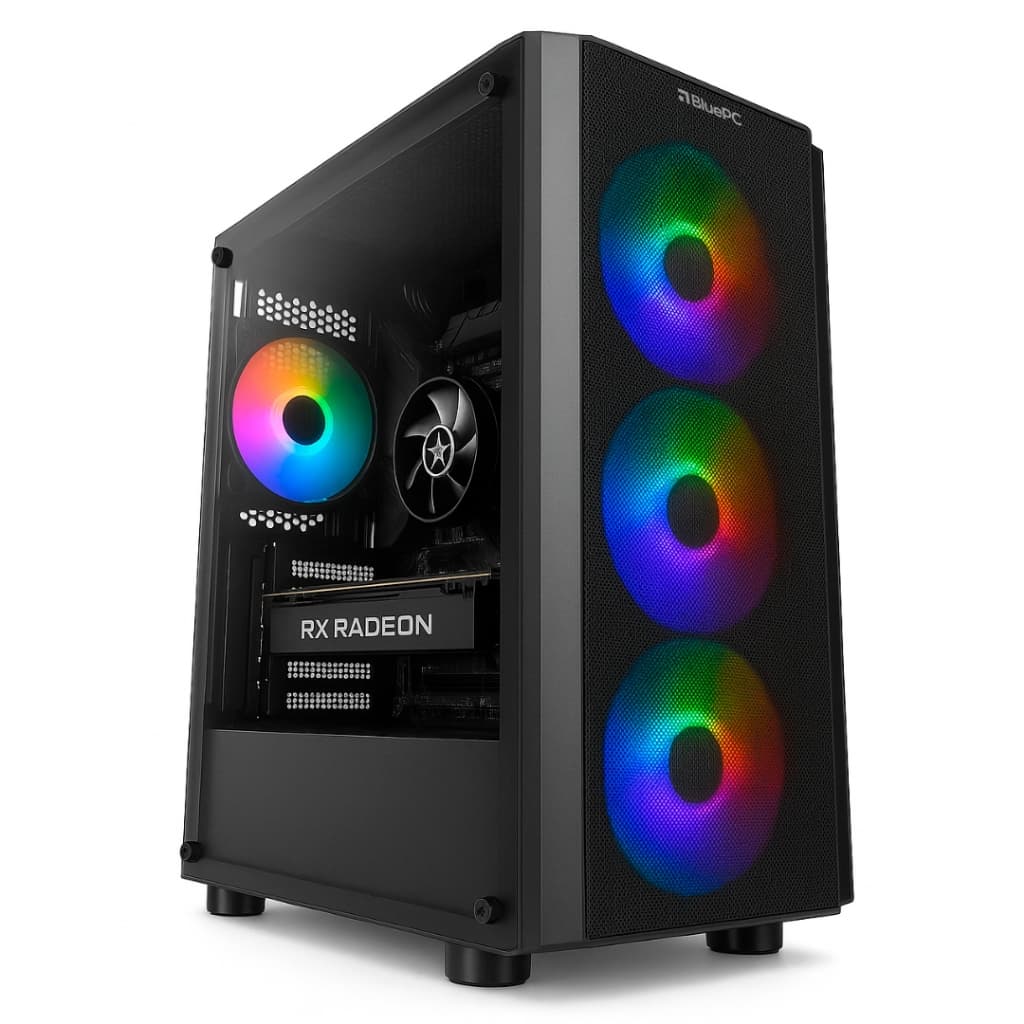 PC Gamer BluePC FRAG, AMD Ryzen 5 7500F AM5, RX 580 8GB, B650, 16GB DDR5, SSD 512GB - PGBP-FRA130