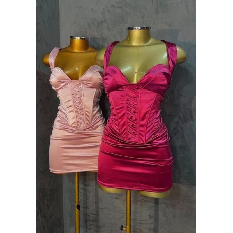 Vestido Nicki Acetinado Envio imediato