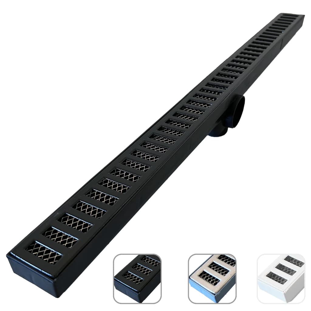 Ralo Essencial Moderno Guvi 5x70 em Aluminio com coletor Sifonado saída Fundo/Lateral e tela anti inseto
