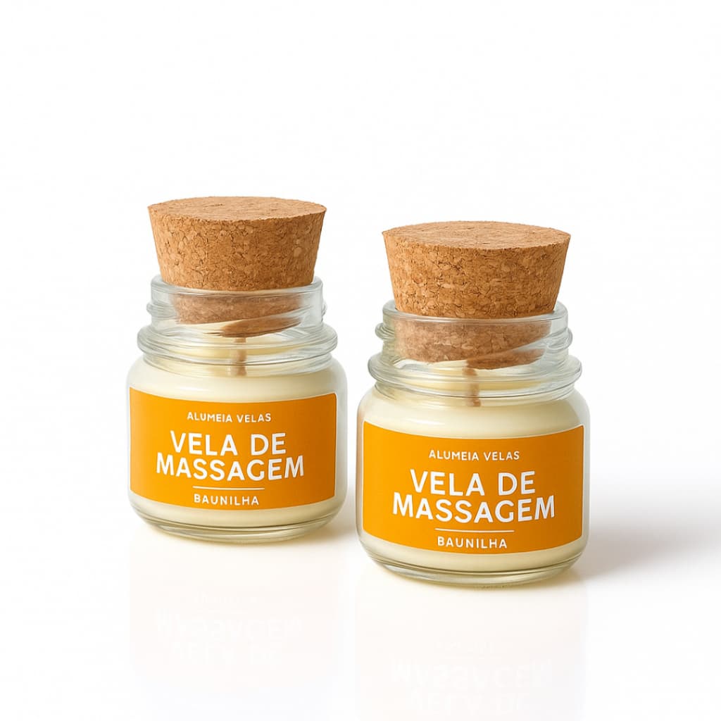 Vela De Massagem Relaxante | Vela Hidratante | Candle Massagem | Aromaterapia 40g