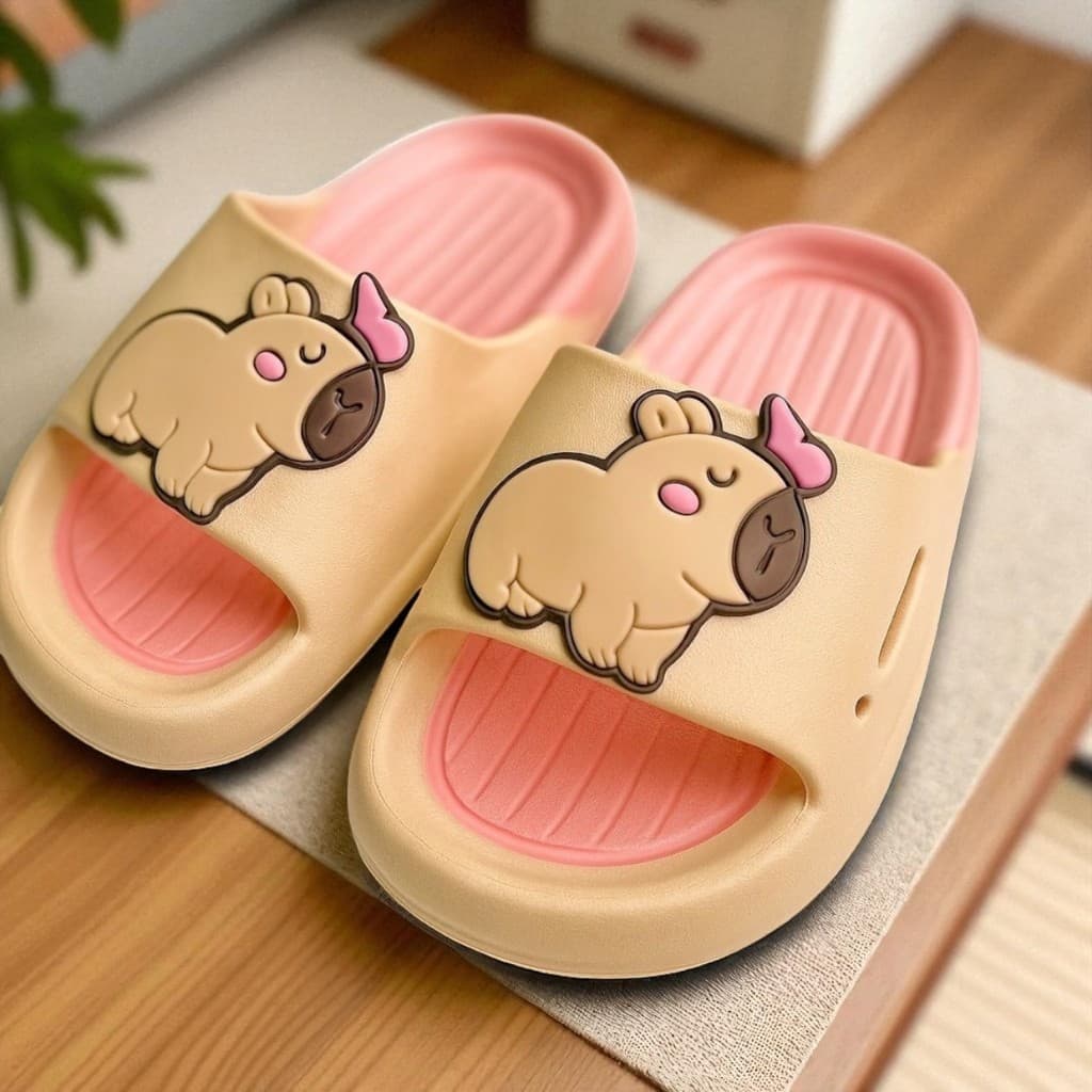 Chinelo Nuvem Infantil Capivara Sandália Menina Slide