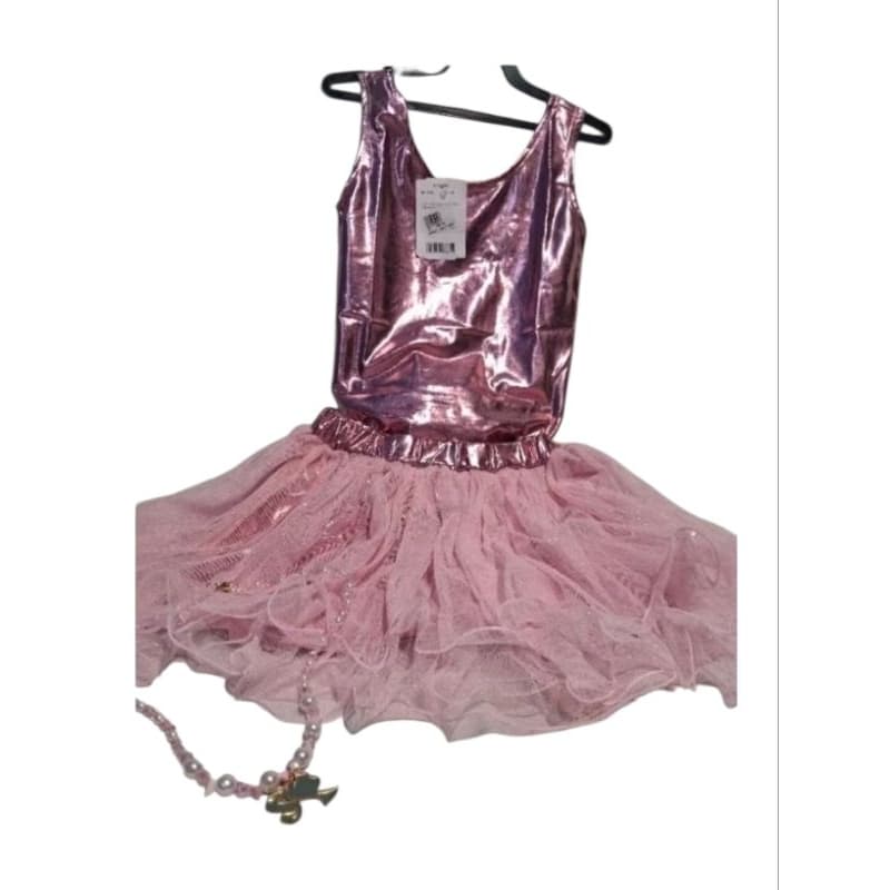 Fantasia Barbie luxo Para Festas Fantasia Infantil  Rosa Fantasia Saia Tule Com Body Tm 2