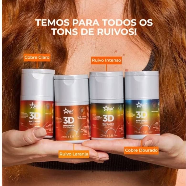 Magic Color 3D Matizador Ruivo 100ml Summer Sunshine Sunset Sensation - Escolha Sua Variação