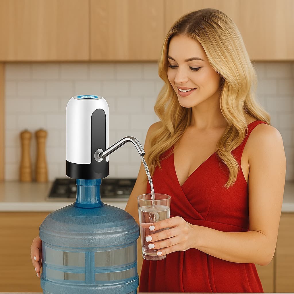 Bomba Elétrica Dispenser Para Galão Água  Filtro Automatica