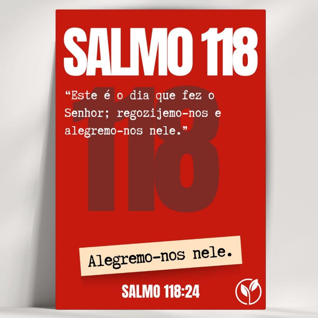 Salmo 118:24 Quadro Decorativo - Feito em Madeira MDF 3mm - Já com fita Adesiva - Envio Imediato.