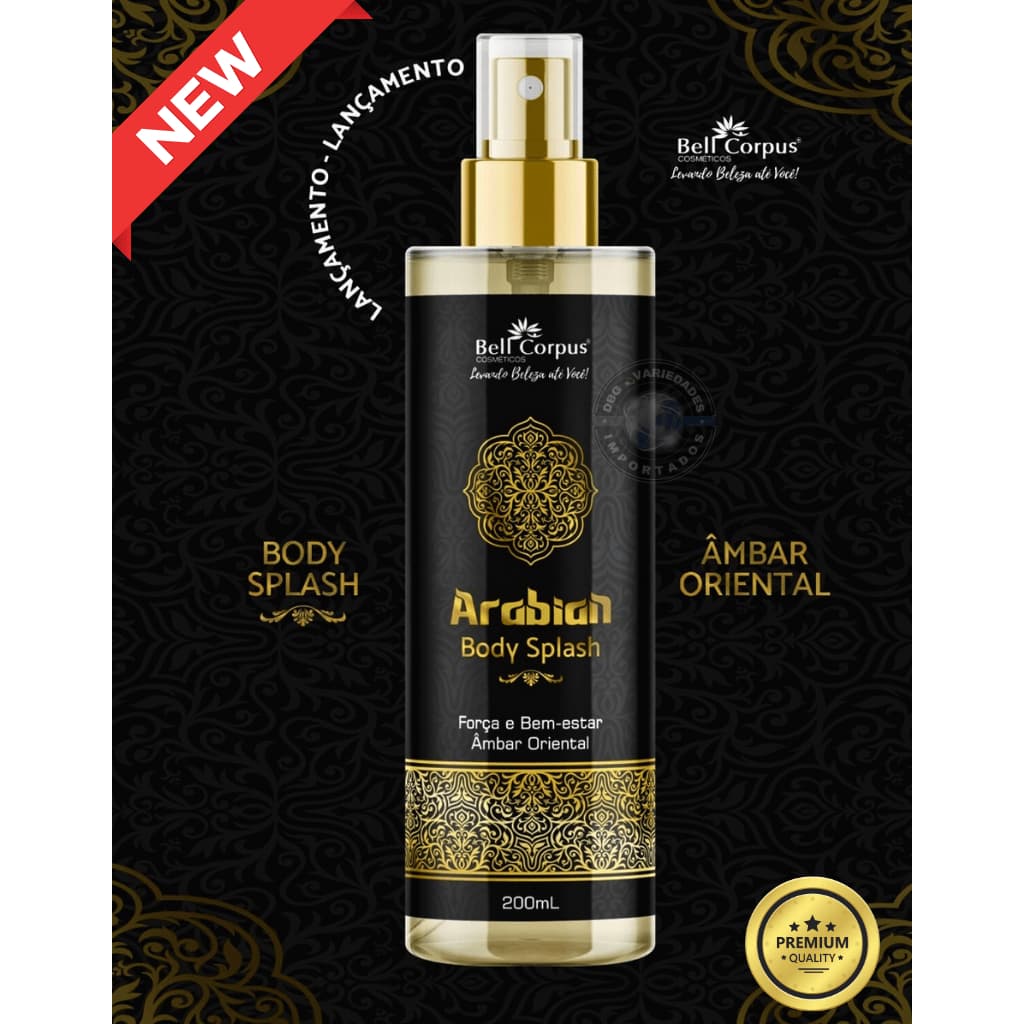 Body Splash Colônia Árabe Perfume Corporal 200ml