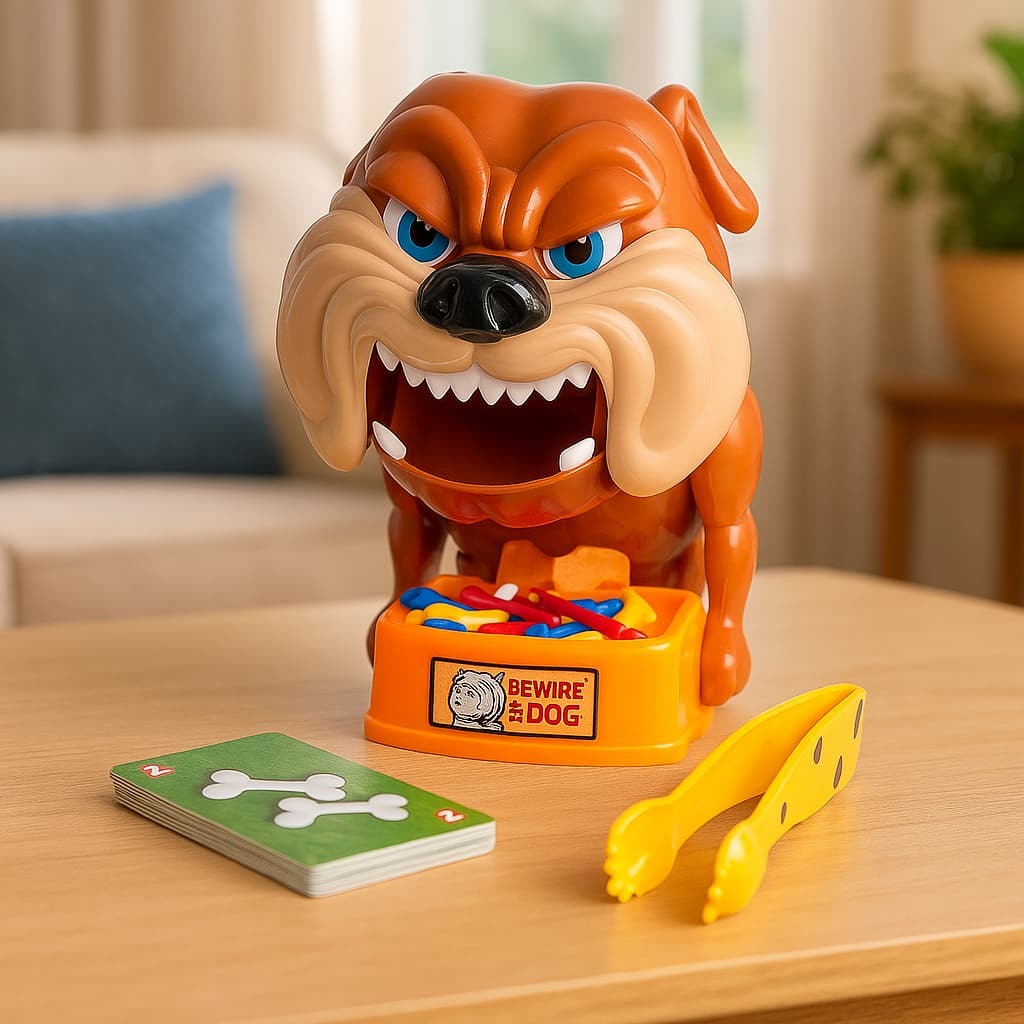 Jogo Cuidado Cão Bravo Pega Ossos Bulldog Brinquedo Interativo Não Acorde o Cachorro Jogo de Mesa