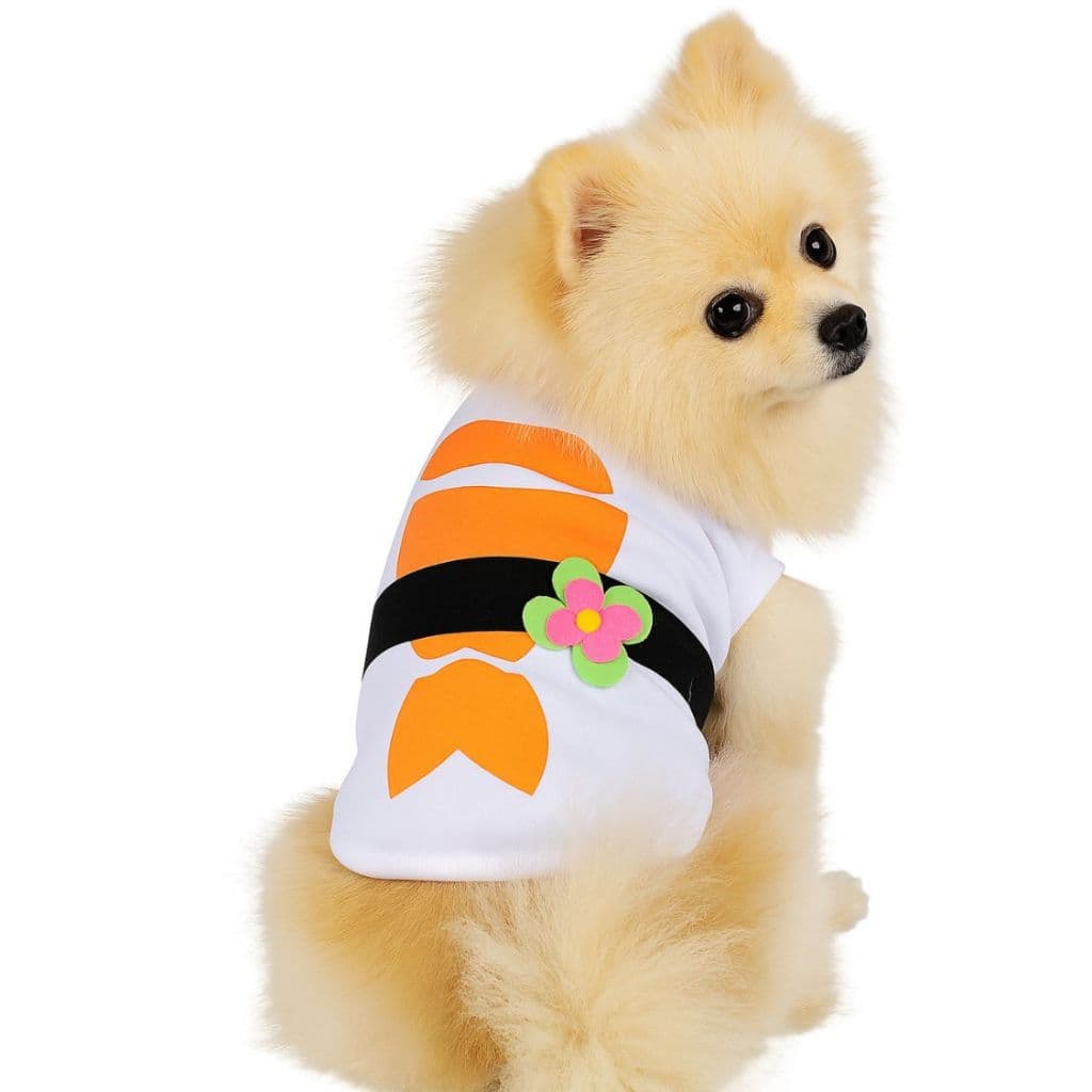Regata Niguiri Pet, blusa pet sushi, pet sashimi, fantasia pet