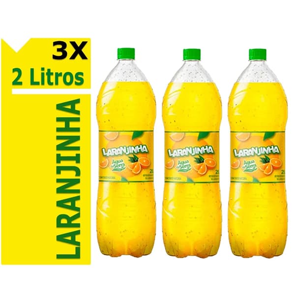 Refrigerante Laranjinha Agua da Serra 3x de 2 Litros