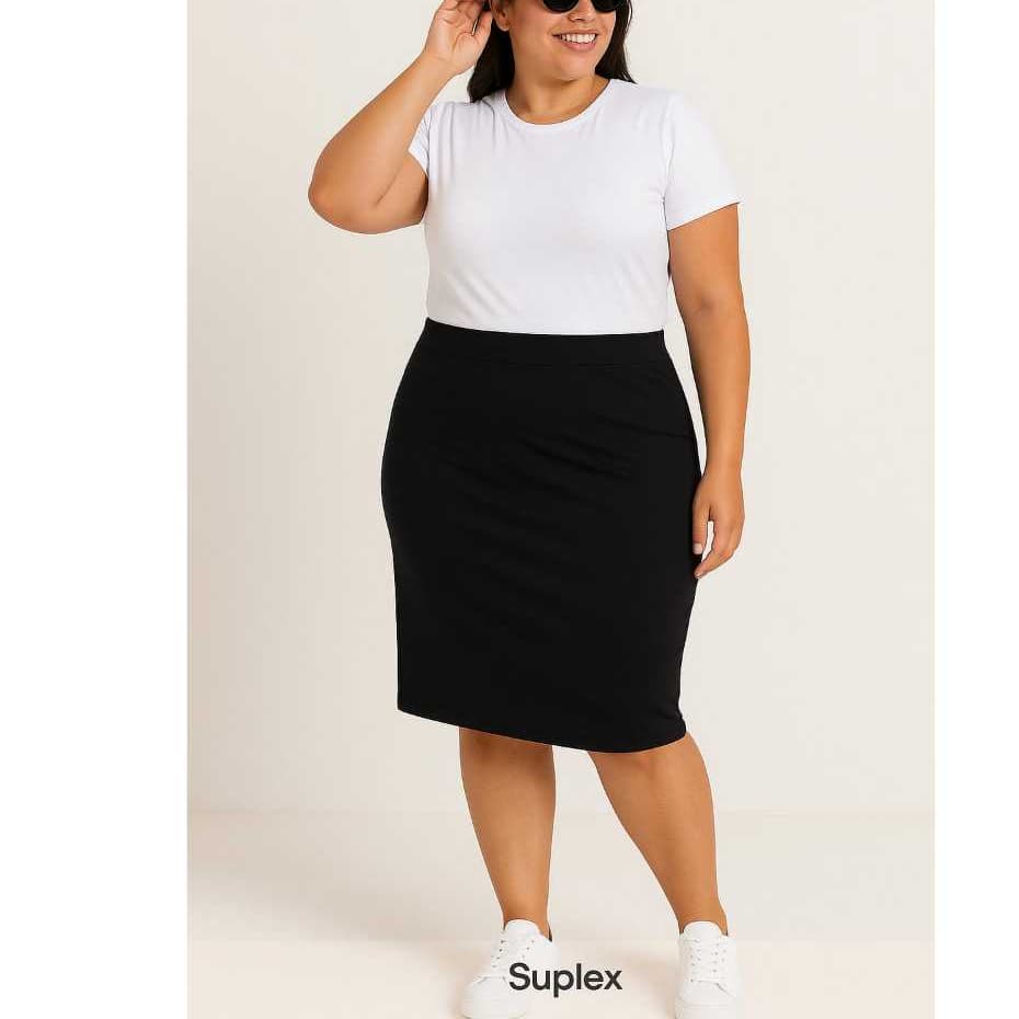 TETELESTAI - SAIA MIDI PLUS SIZE MODA EVANGELICA