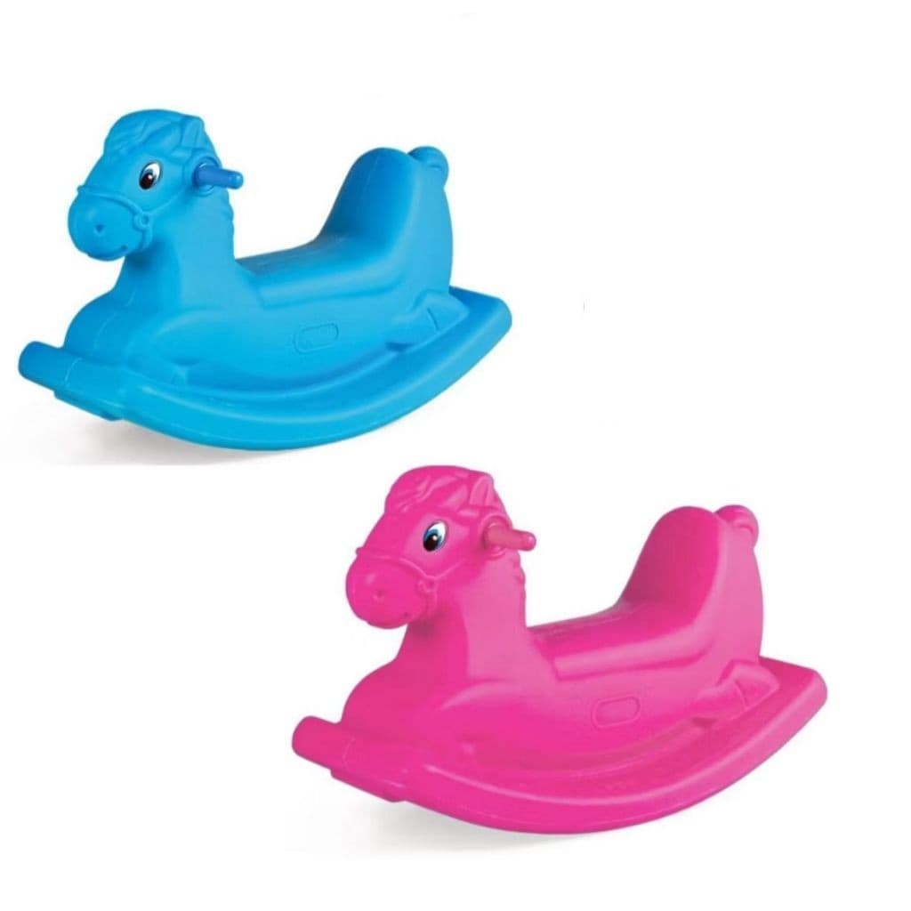 Gangorra Infantil Huppa Huppa Cavalinho Balanço Azul e Rosa Entrega Full Promoção