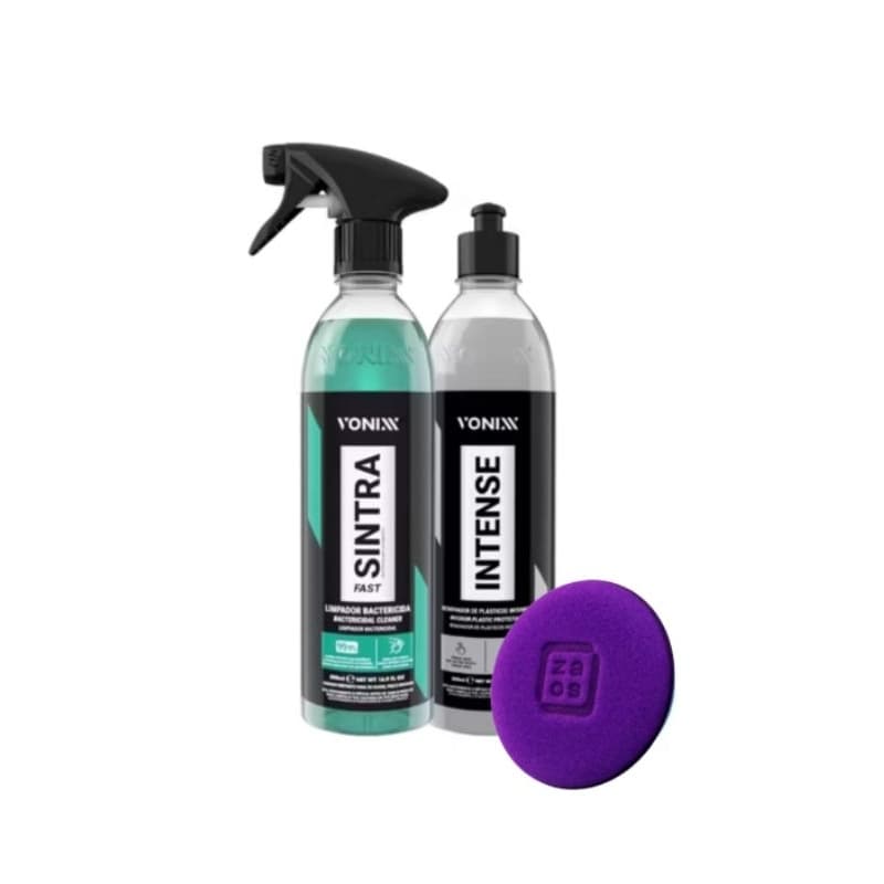 KIT Produto Para Limpar Painel Sintra Fast + Intense Vonixx +Brinde