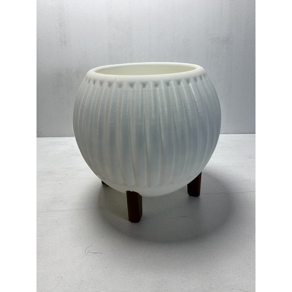 Vaso Redondo com Pé Decorativo