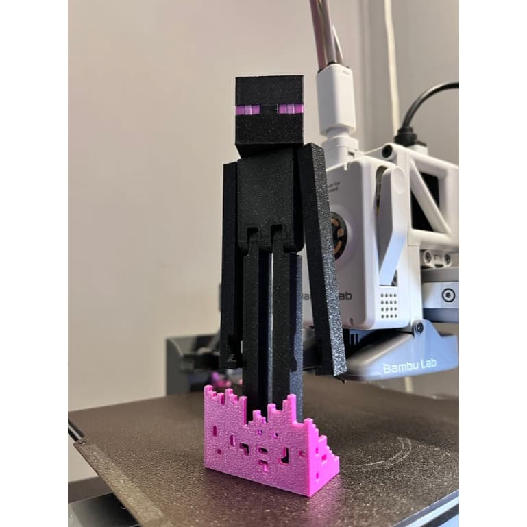 Boneco Enderman Minecraft  Articulado Brinquedo Decoração 15CM - Impressão 3D