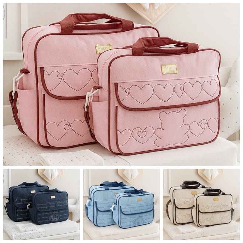 kit Bolsas Saida maternidade menina menino promocional