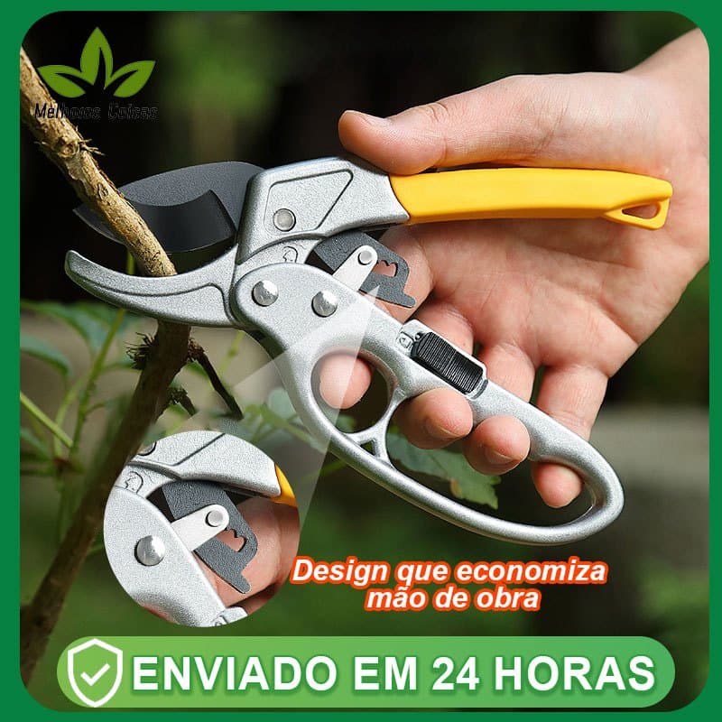 Profissional Tesoura De Poda Galhos Com Multiplicador De Força Aço Carbono
