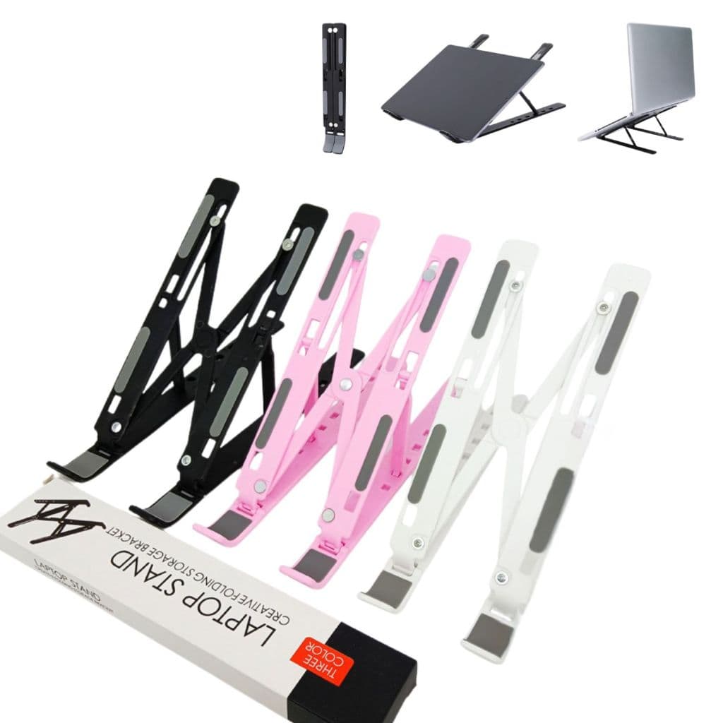 Suporte Dobrável para Notebook -7 Ajustes, ‌Portátil‌，Material Alumínio/Plástico, Trabalho e Viagens