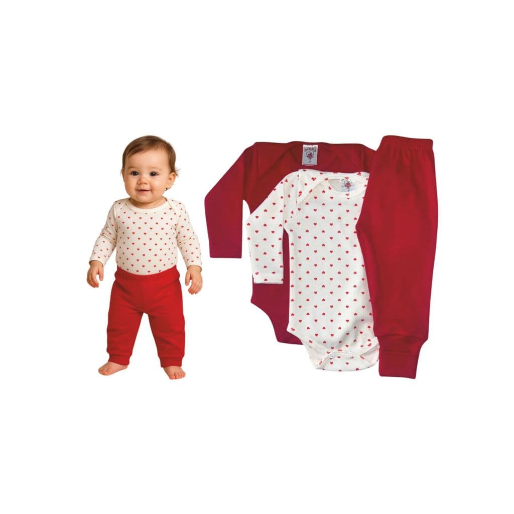 Kit 2 Body E 1 Mijão Com Pé Reversível - Conjunto Bebê