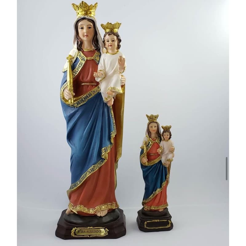 Imagem Nossa Senhora Auxiliadora em Resina 15cm 30cm