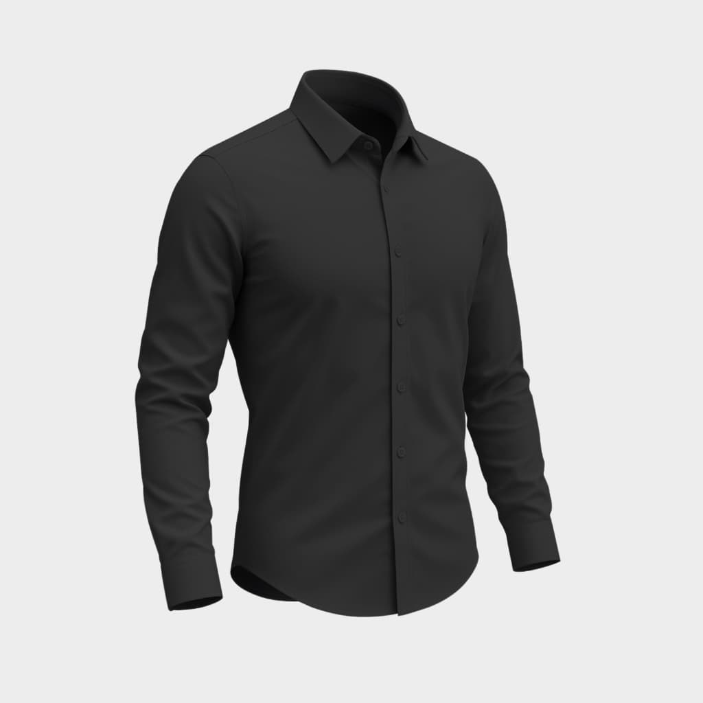 Camisa Social Masculina Slim Manga Longa Plus Size
