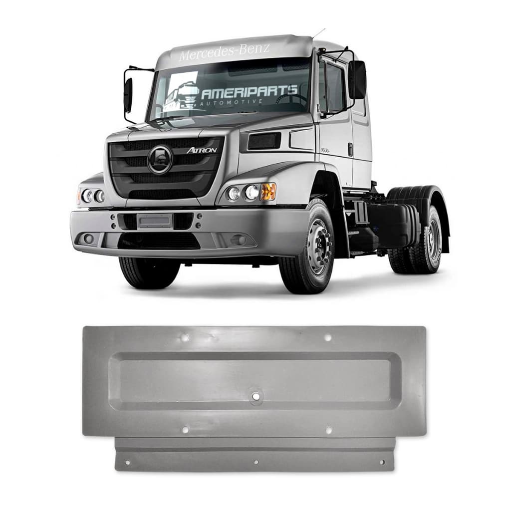 Suporte de Placa Compatível Caminhões Mercedes-Benz HPN "Bicudos" e Atron