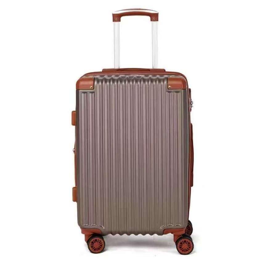 Mala De Viagem Novos Estilos Moda Ziper Duplo Antifurto 4 Rodas Duplas Gira 360 Graus Fibra Cadeado Com Senha Moderno