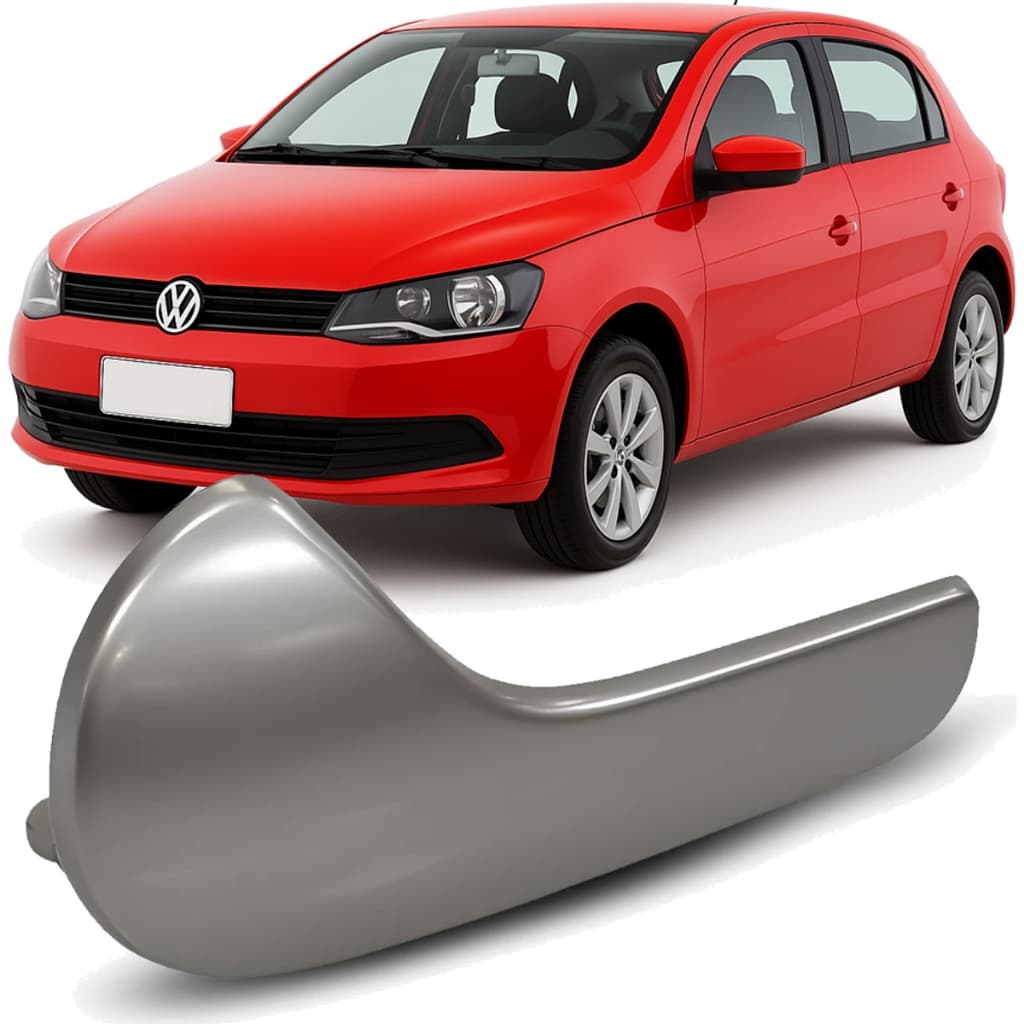 Maçaneta Interna Gol G6 Voyage Saveiro 2012 A 2016 Porta Dianteira Traseira Gatilho Prata