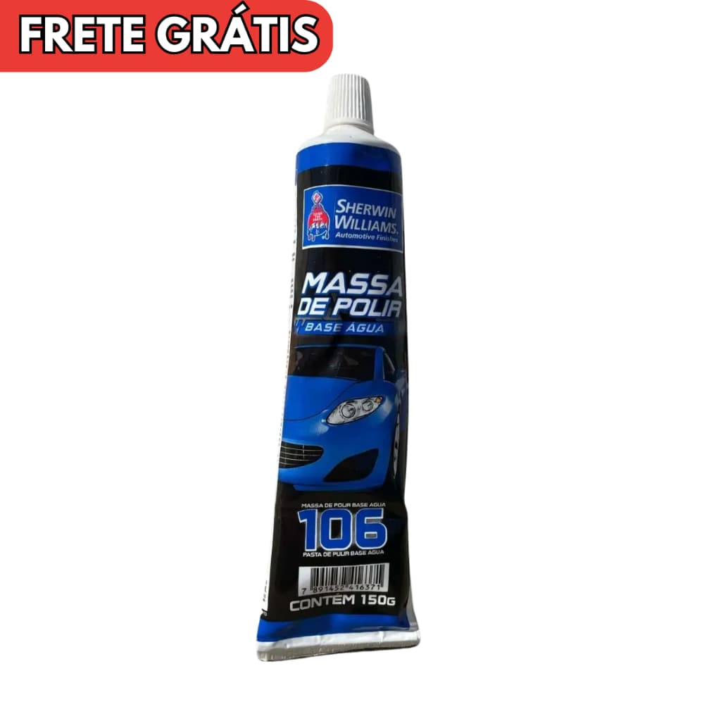 Massa de Polir n°2 Bisnaga Base Água 150g Sherwin-Williams Lazzuril