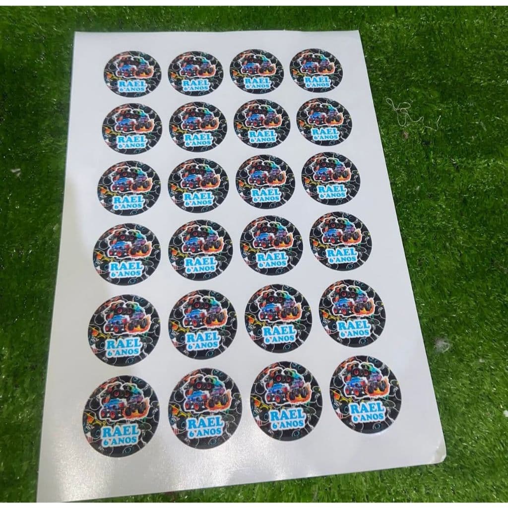 Cartela Adesivos Personalizados