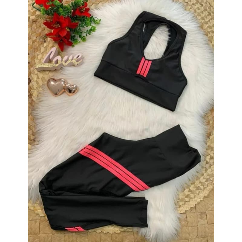 Conjunto Fitness/ Conjunto academia/ Conjunto fitness preto