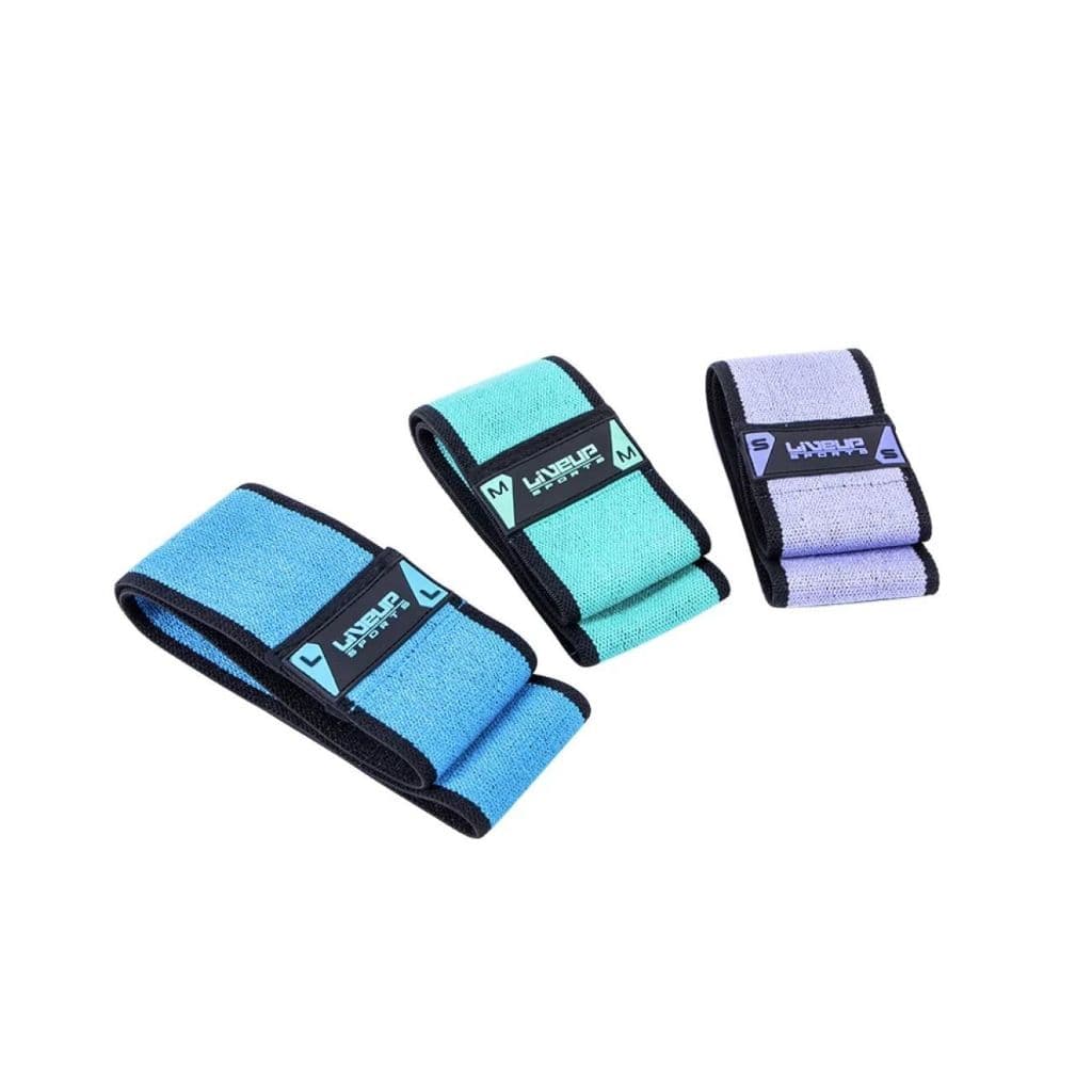 Kit 3 Faixas Elásticas Hip Band – Exercícios Pernas, Glúteos e Quadril