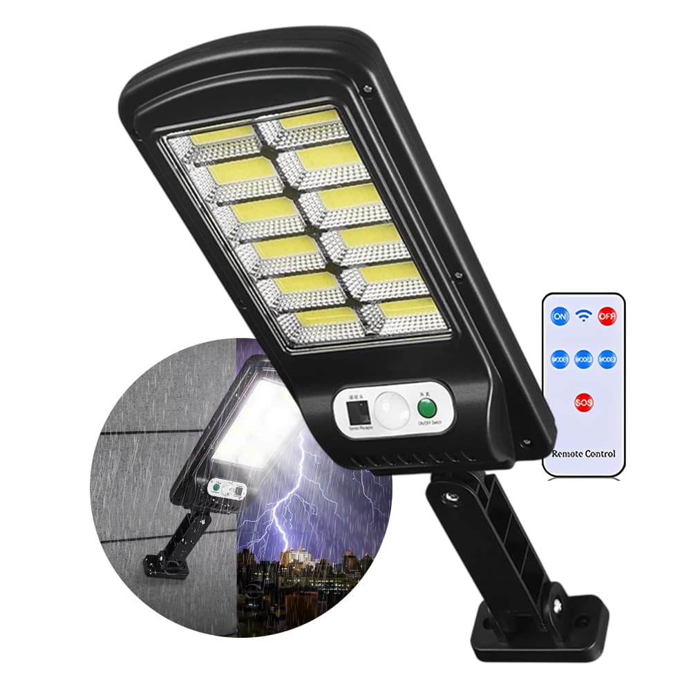 Luminária Solar LED 600W Com Sensor Inteligente De Presença Ideal Para Áreas Externas LKY0018A